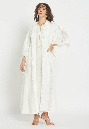 Ondelia White Kimono