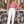 Pantalón vaquero blanco de tiro alto con corte recto.