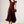 Vestido nora liso granate