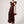 Vestido nora liso granate