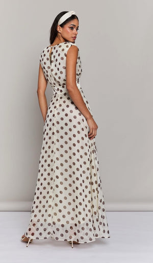 Vestido largo fluido gasa
