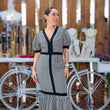 Cargar imagen en el visor de la galería, Vestido largo Vichy
