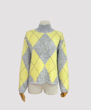 Jersey gris y amarillo