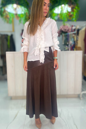Camisa con Volantitos - vista frontal