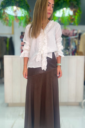 Camisa con Volantitos - look completo