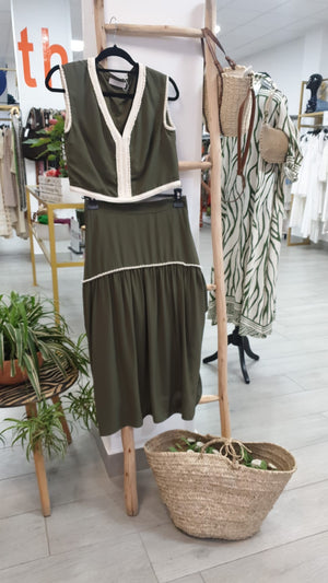 Conjunto verde vivo