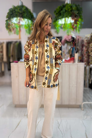 Chaqueta Bordada Floral - vista completa