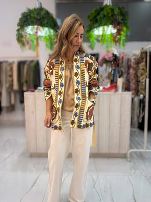 Chaqueta Bordada Floral - vista completa