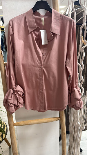 Camisa popelin volantito