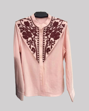 Blusa rosa canesú