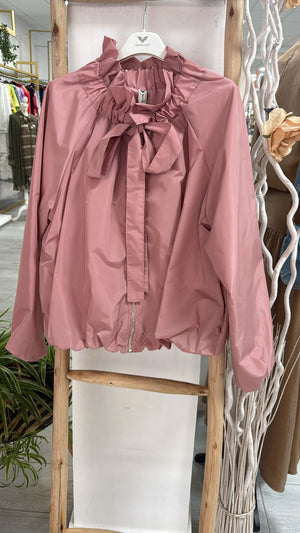 Parka cuello rizado