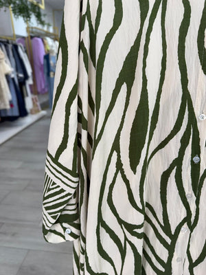 Vestido oversize verde