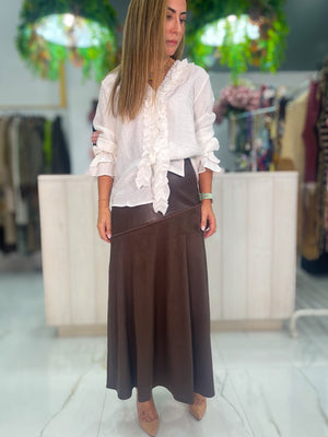 Falda Combinada Polipiel - look completo