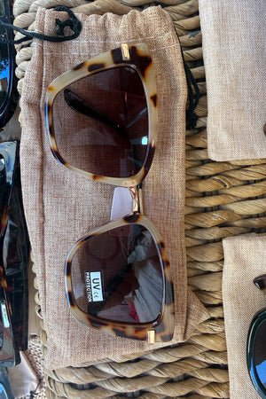 Gafas Marrón Geométrica