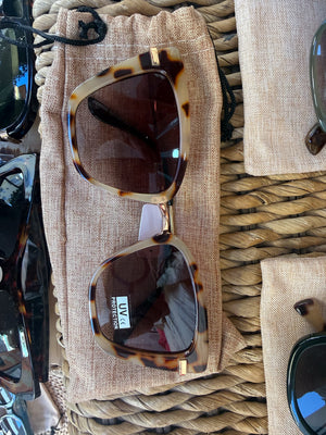 Gafas Marrón Geométrica