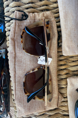 Gafas Marrón Geométrica