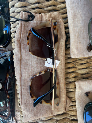 Gafas Marrón Geométrica