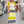 Vestido de punto rayas lima de manga corta
