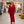 Vestido satén rubí rojo para eventos